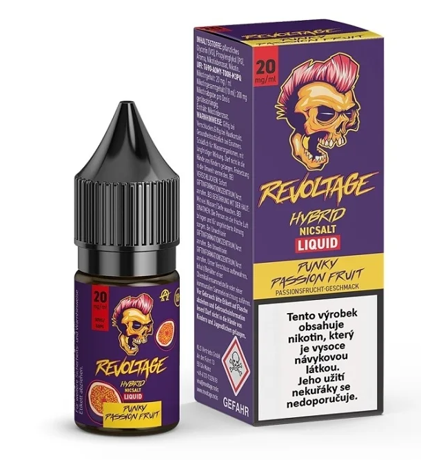 Nikotinová sůl Revoltage - Chladivá marakuja / Punky Passionfruit 10ml - 20mg