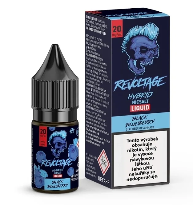 Nikotinová sůl Revoltage - Borůvka / Black Blueberry 10ml - 20mg