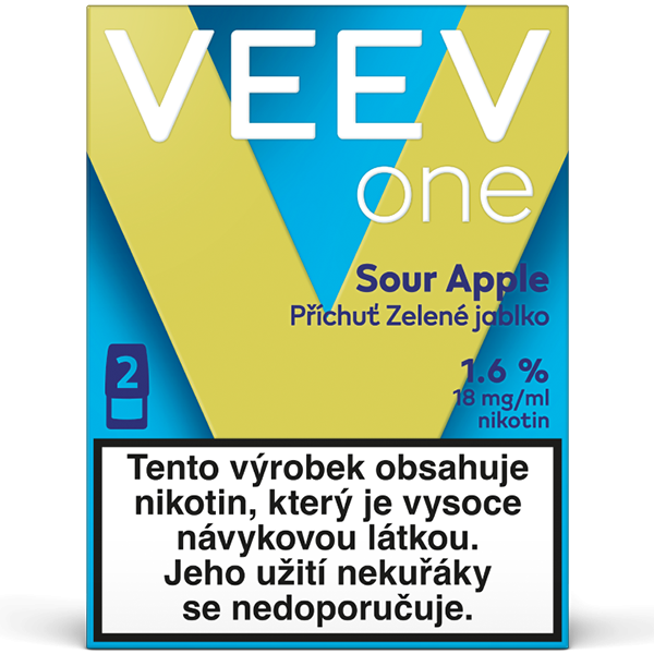 VEEV ONE náplň Sour apple 18mg - 2ks