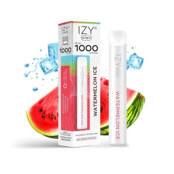 IZYVAPE Jednorázová ecigareta IZY ONE+ - Watermelon Ice 0mg/ml