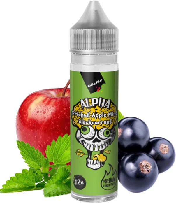 Příchuť Chill Pill SnV - Alpha / Černý rybíz, jablko a máta 12ml