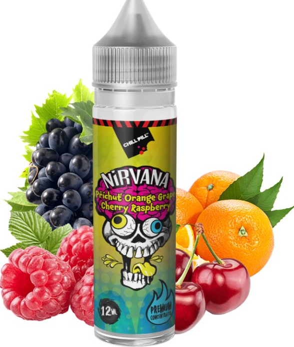 Příchuť Chill Pill SnV - Nirvana / Pomeranč, hrozno, třešeň a malina 12ml