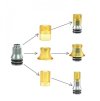 ReeWape drip tip 510 3v1 RS350 (Barva Gunmetal)