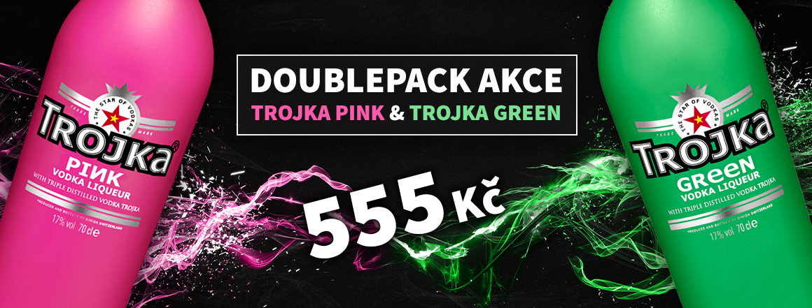 DOUBLEPACK AKCE TROJKA PINK a GREEN