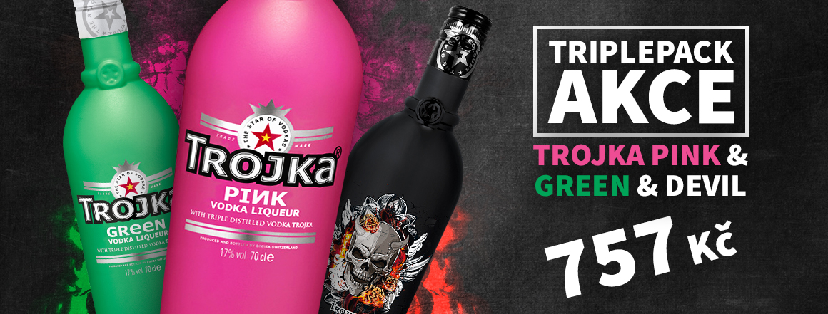 TRIPLEPACK AKCE TROJKA PINK, GREEN, DEVIL