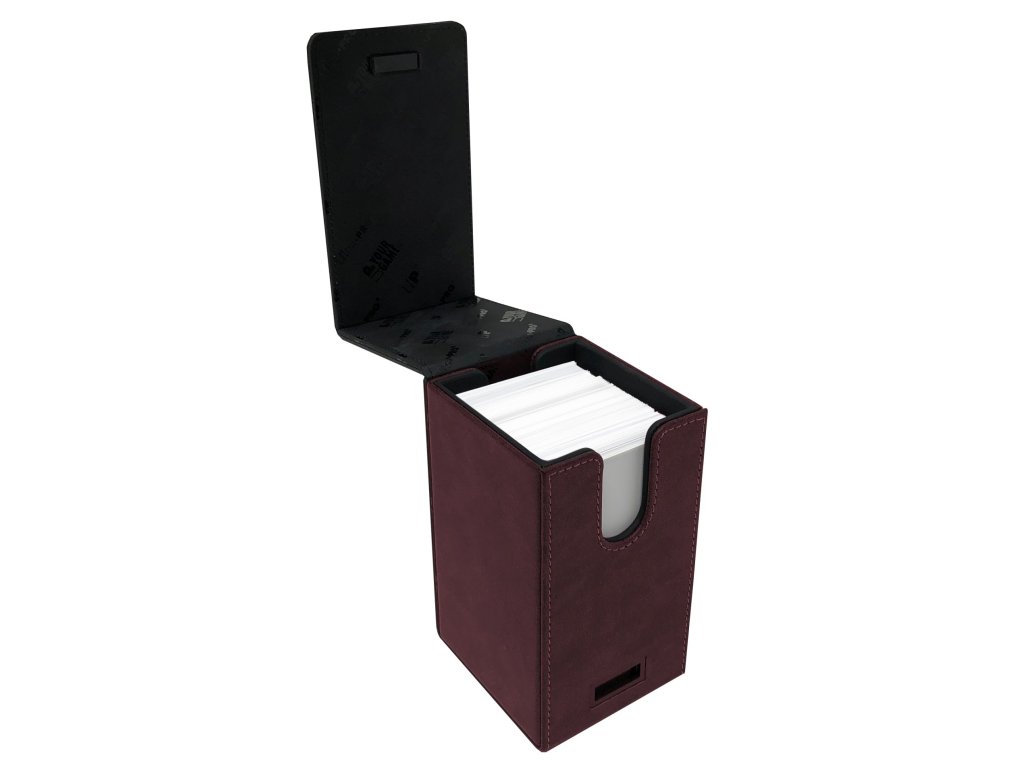6173 ultra pro alcove tower suede collection ruby deck box