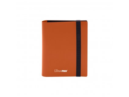 9923 ultra pro 2 pocket pro binder eclipse pumpkin orange