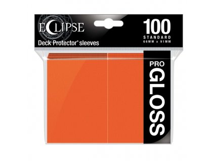 11871 1 ultra pro gloss eclipse obaly 100 ks pumpkin orange