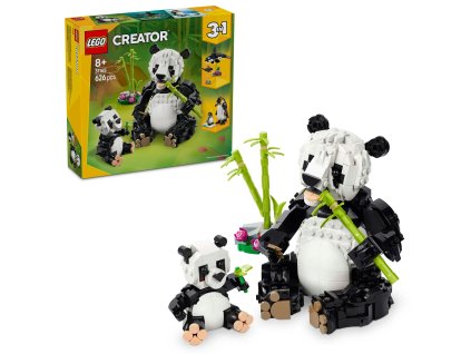 202820 creator lego divoka zvirata pandi rodinka 31165