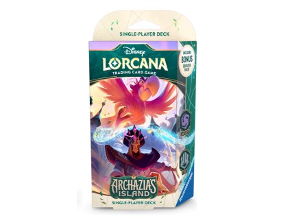 disney lorcana tcg archazia s island starter deck amethyst a steel