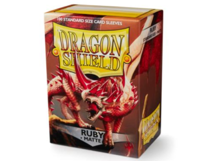 325588 dragon shield obaly standard matte ruby 100 obalu