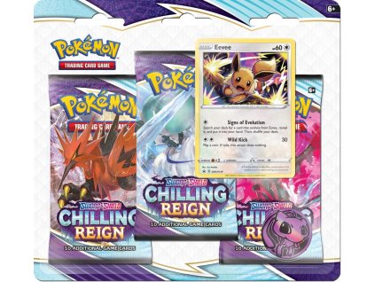 pokemon sword and shield 6 chilling reign 3 pack blister booster