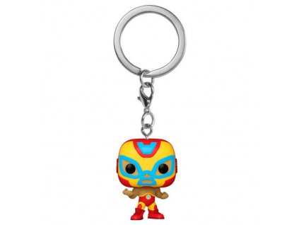 92521 Marvel Lucha Libre Funko klíčenka Iron Man (El Héroe Invicto) (1)