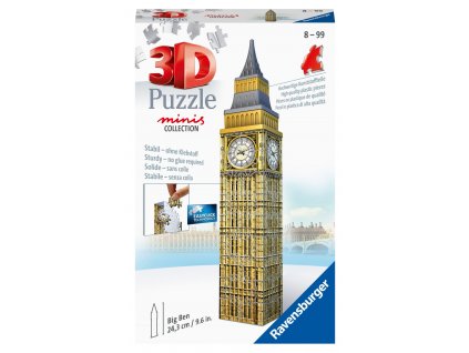 50698 mini big ben 3d puzzle 54 dilku