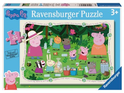 57528 prasatko peppa puzzle 35 dilku