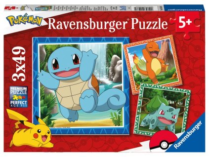 57651 pokemon puzzle vypustte pokemony 3 x 49 dilku