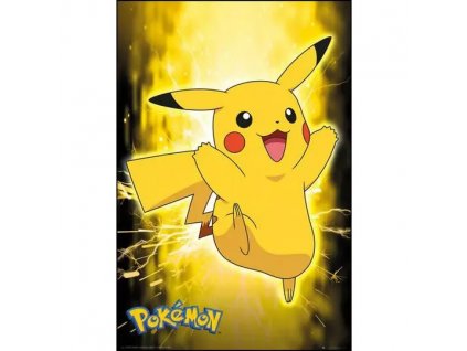 59957 plakat pokemon pikachu neon