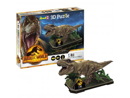 87072 3d puzzle jursky svet t rex 45 dilku