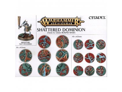 85221 warhammer aos shattered dominion kulate podstavce 25mm 32mm