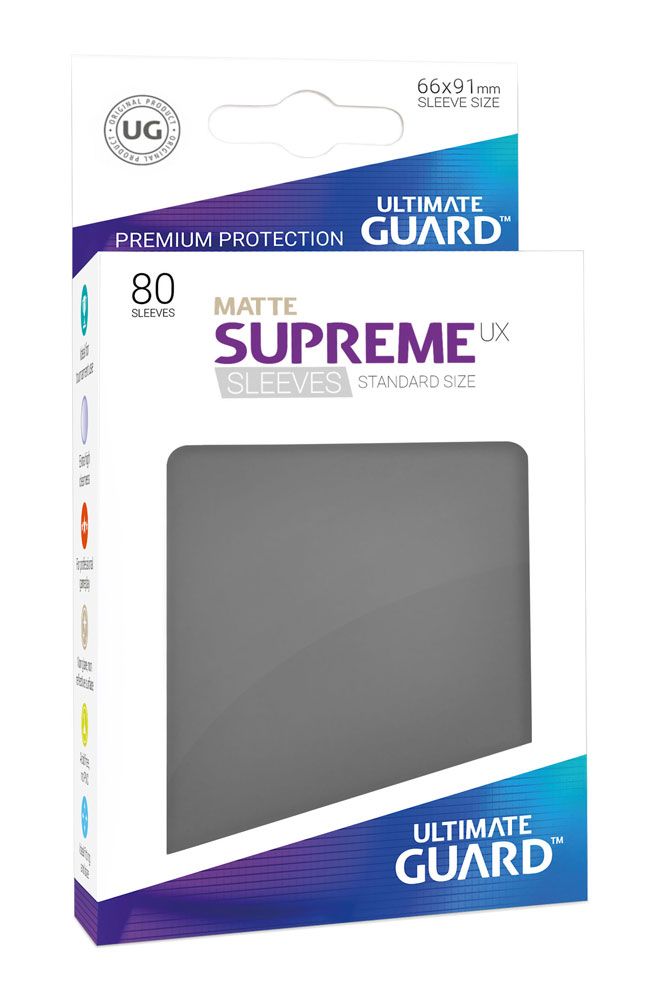 Ultimate Guard - Supreme UX borítók (80 db) - Matte Dark Grey