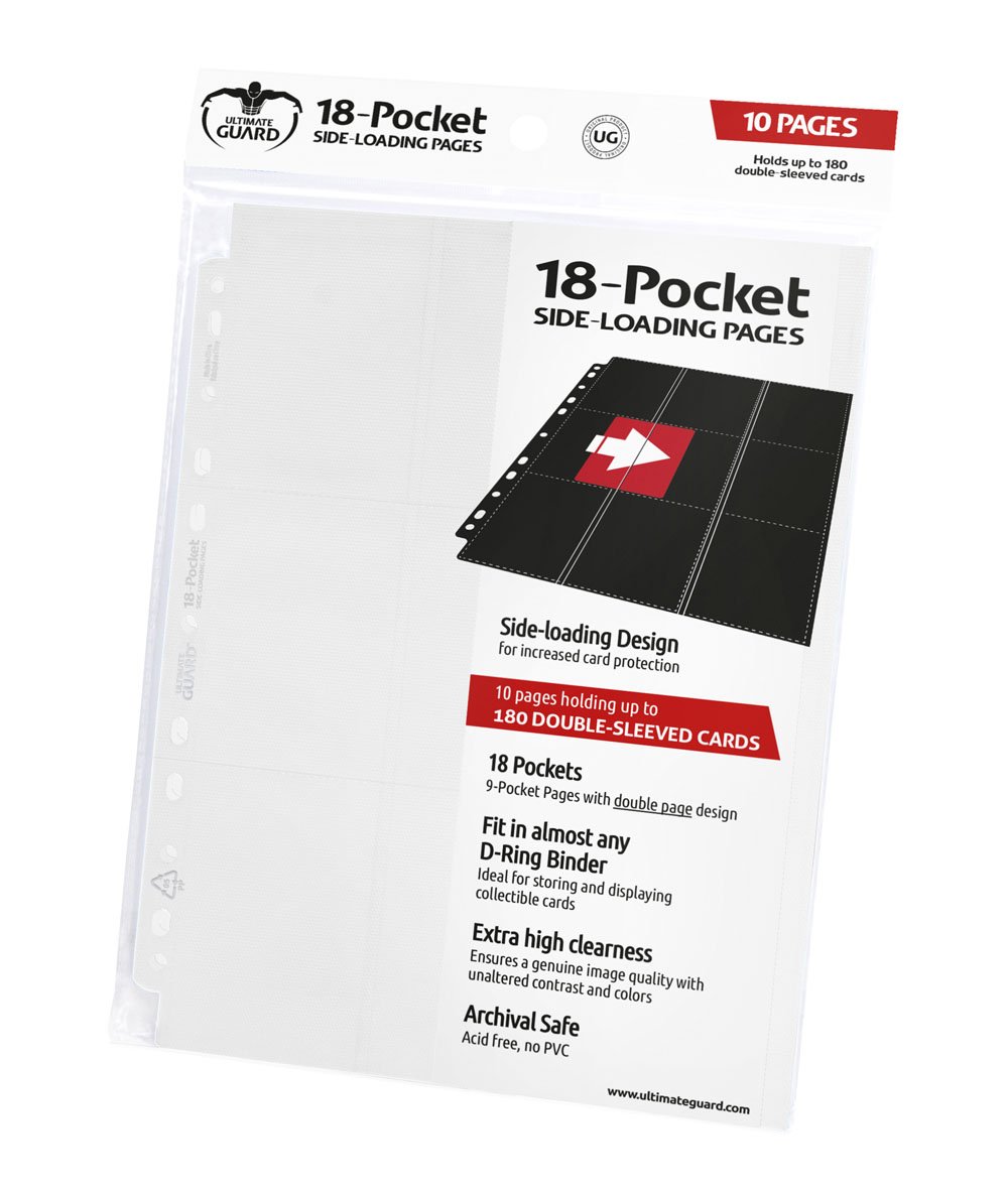 Ultimate Guard - 18-Pocket Side-Loading Pages (fehér) - szett 10 db
