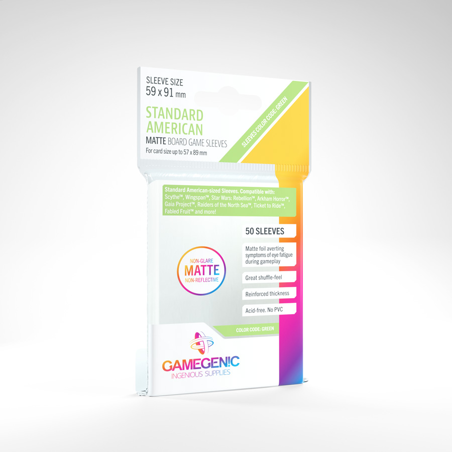 Blackfire Gamegenic - Matte Standard American Boardgame Borítók - Clear