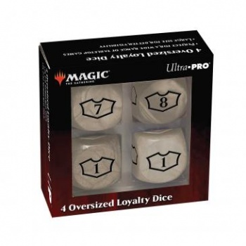 Ultra Pro Oversized Loyalty Dice (4 db) - White