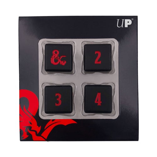 Ultra Pro Heavy Metal D6 RPG 4-Kocka szett - Dungeons & Dragons