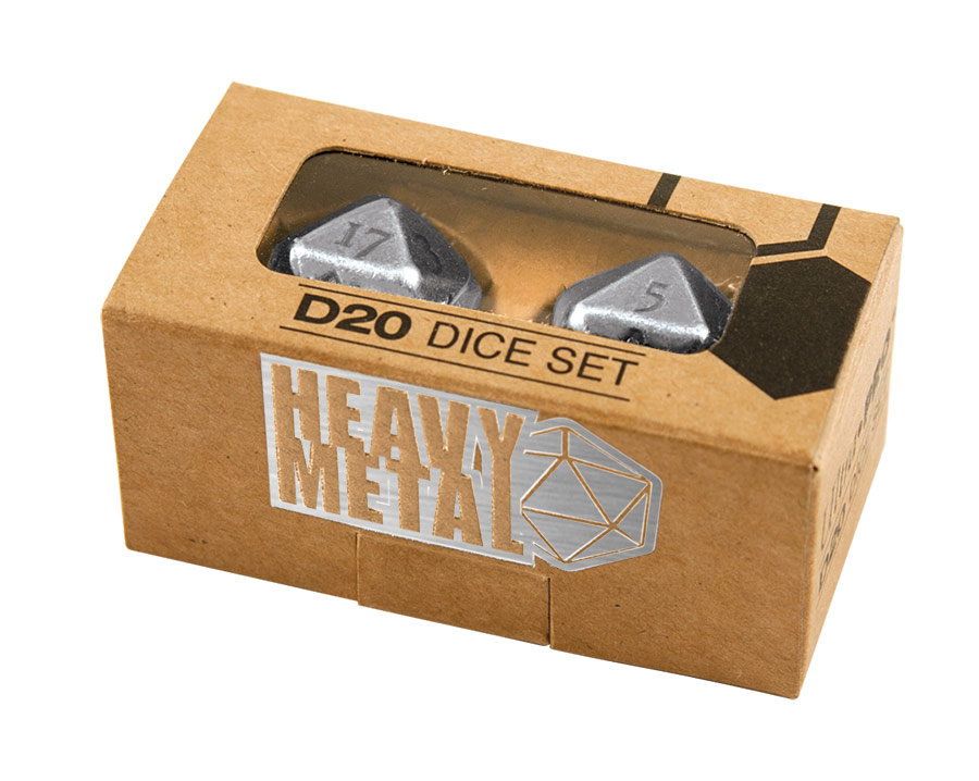Ultra Pro Heavy Metal D20 2 kocka készlet - Króm