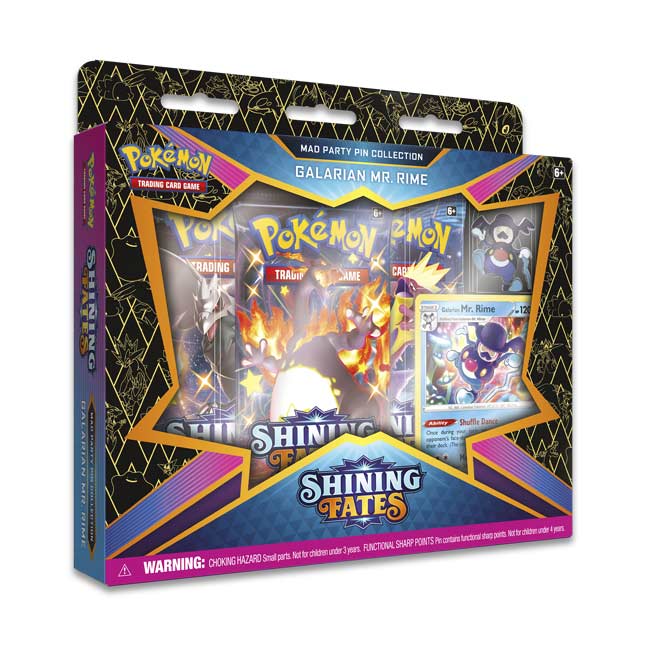 Nintendo Pokémon TCG: Shining Fates Mad Party Pin Collection (Galarian Mr. Rime)