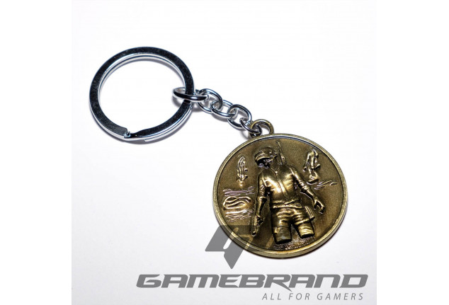 PUBG kulcstartó - medál - arany