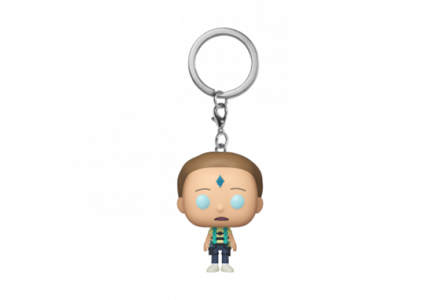 Rick és Morty funko kulcstartó - Fegyveres Morty