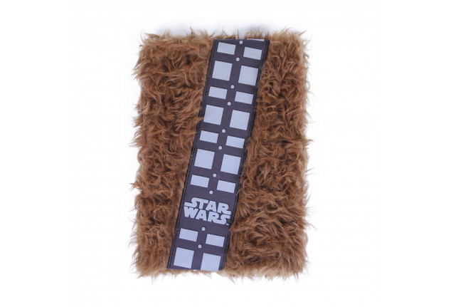 Star Wars - A5 notesz - Prémium plüss Chewbacca