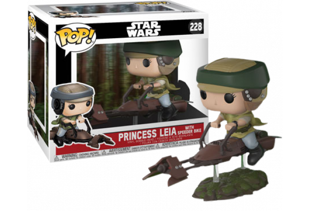 Star Wars Funko POP figura - Leia a gyorsasági motoron