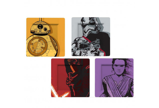 Star Wars tányérok - 4 darabos csomag