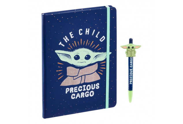 Funko The Mandalorian - jegyzetfüzet és toll - The Child Precious Cargo