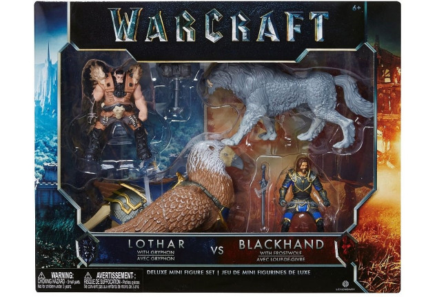 Warcraft akciófigura - Lothar with Gryphonem and Blackhand with Frostwolfem