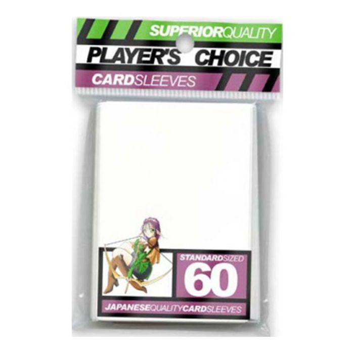 Player's Choice Premium Standard Sized Card borítók - White (60 db)