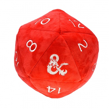 Ultra Pro D20 Plüss Jumbo kocka - piros - Dungeons & Dragons