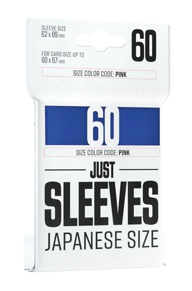 Gamegenic Just Sleeves - japán méret kék (60 borító)