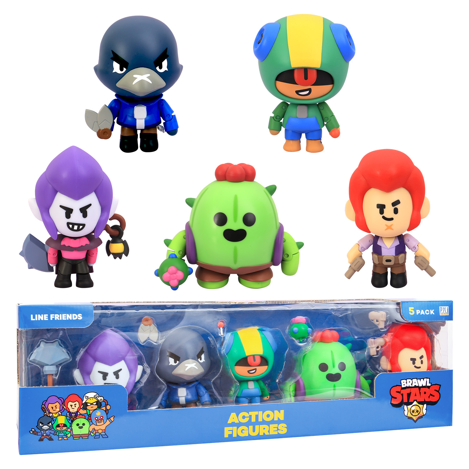 P.M.I. Trading Brawl Stars akciófigura készlet - 5 pack