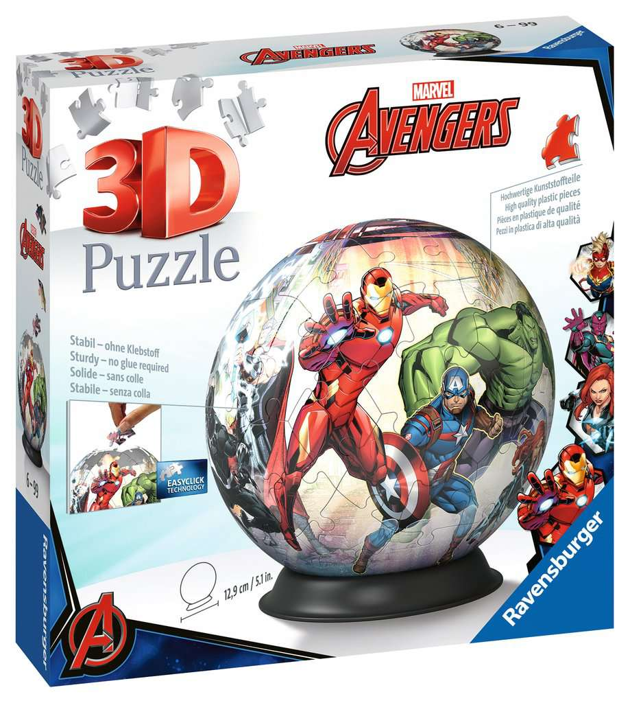 Ravensburger Marvel - 3D Puzzle - Puzzle-Ball Bosszúállók - 72 darab - 3D Puzzle - Bosszúállók - 72 darab