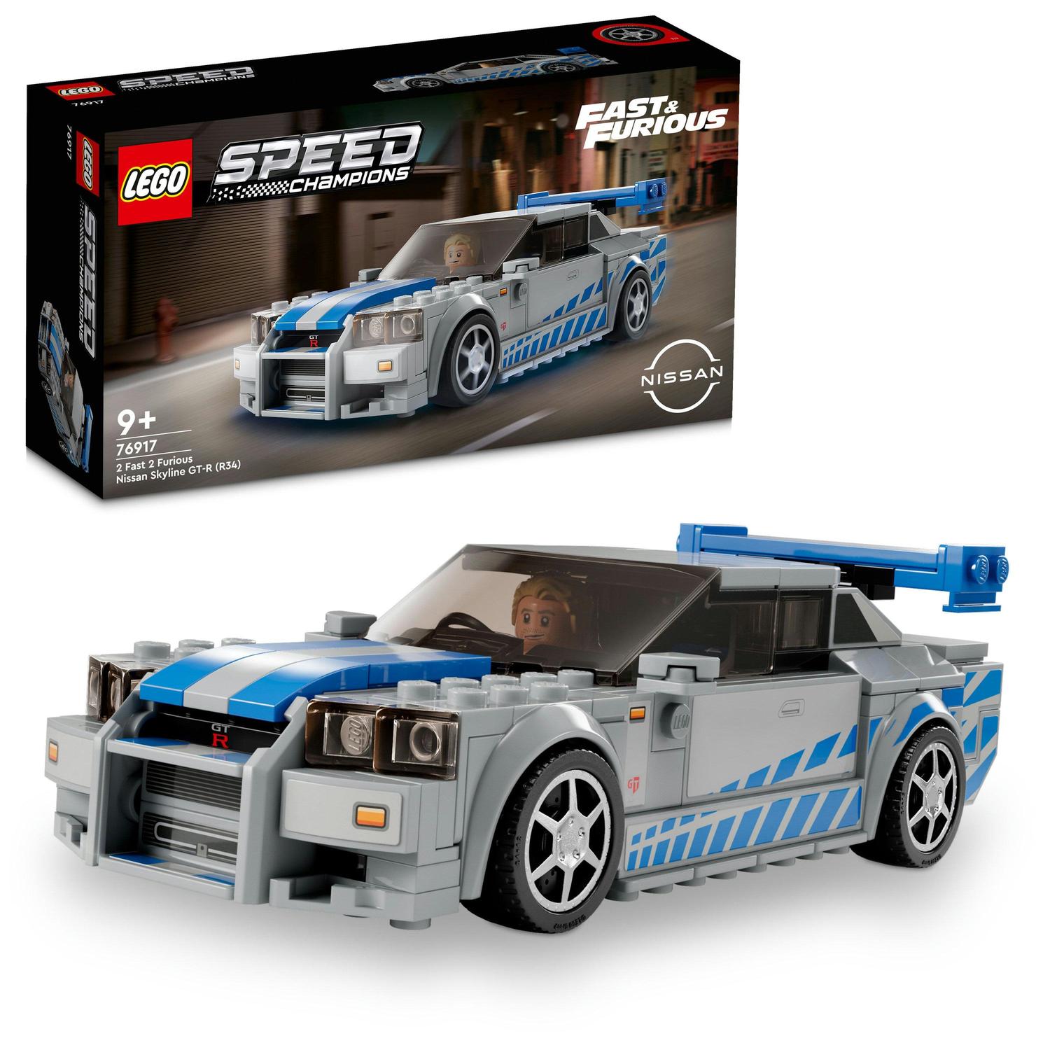 Speed Champions LEGO® 2 Fast 2 Furious Nissan Skyline GT-R (R34) (76917)