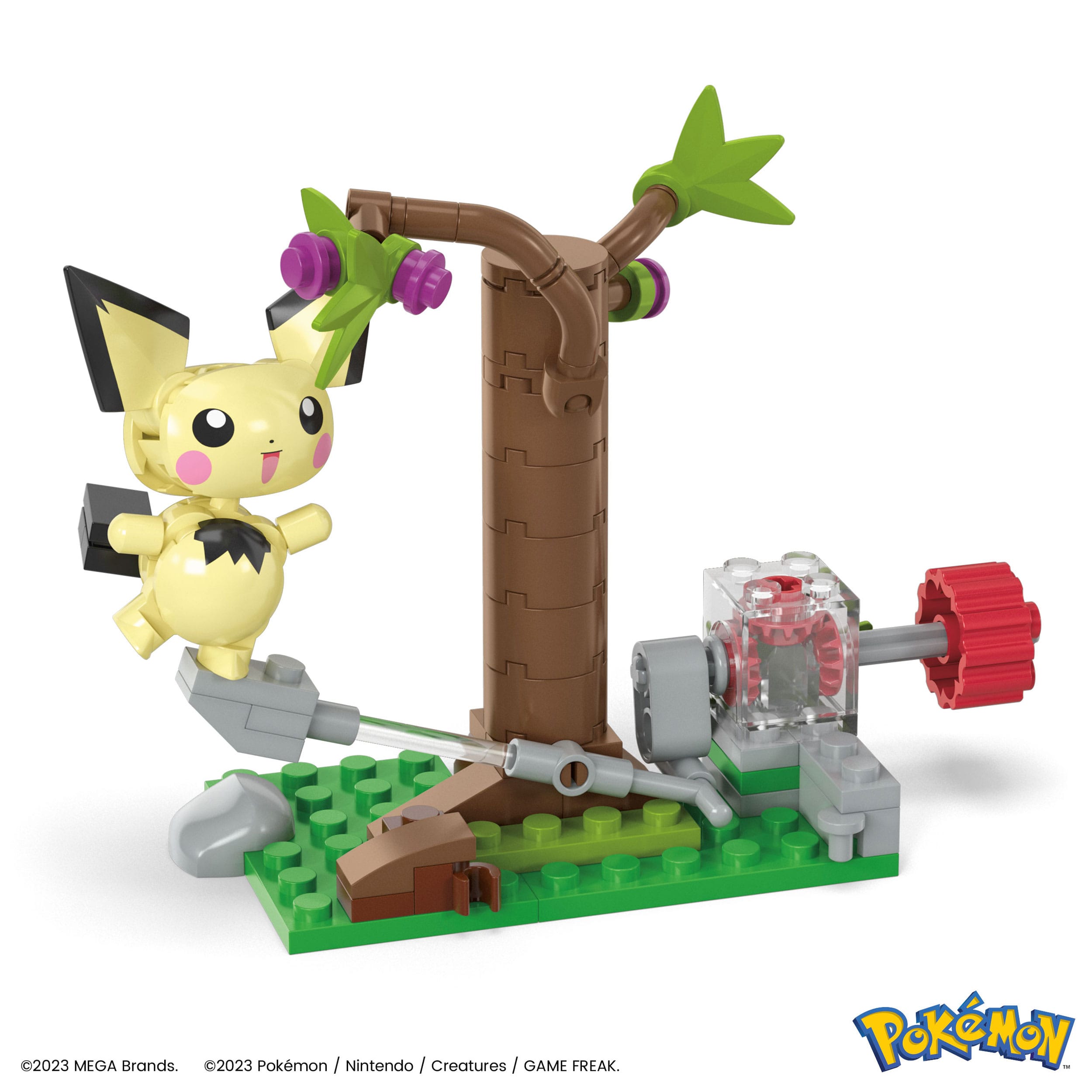 Mattel Pokémon Mega Construx - Pichu erdei takarmányozása