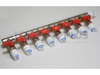 Rozdělovač CO2 / N2 - 8 Odběrů