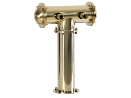 Výčepní stojan T2 zlatý bez kohoutů bez medailonů standard dochlazení