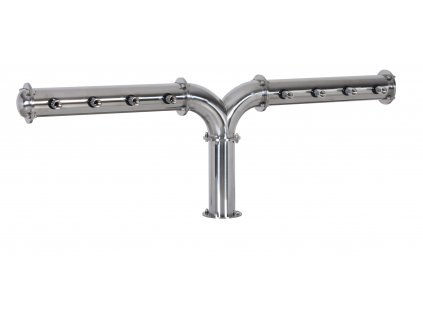 Výčepní stojan Y8 nerez bez kohoutů bez medailonů přímé dochlazení