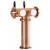 Výčepní stojan T2 měděný komplet kohouty pákové medailony LED čelní přímé dochlazení kohoutů zezadu