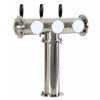 Výčepní stojan T3 nerez komplet kohouty pákové medailony LED čelní přímé dochlazení kohoutů zezadu