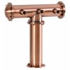 Výčepní stojan T3 měděný bez kohoutů bez medailonů standard dochlazení